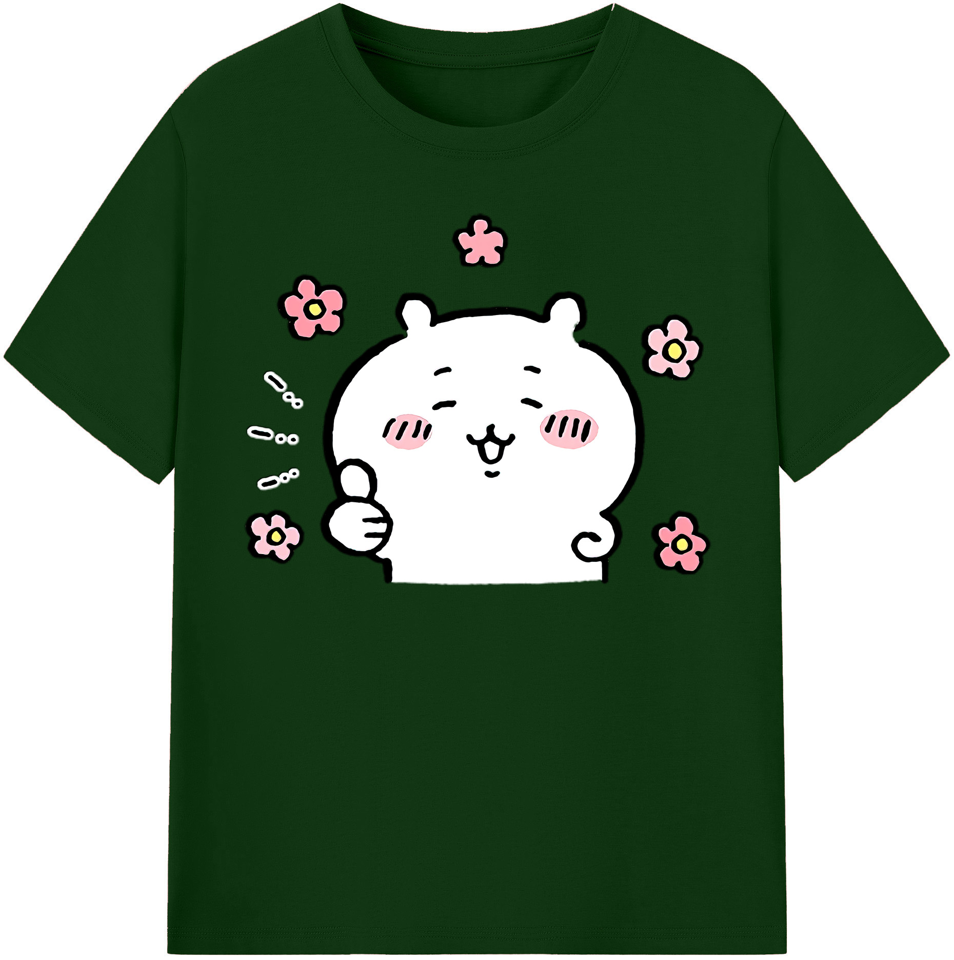 （画像用） ちいかわ ちいかわ Chii-kawa chiikawa 綿100％半袖Tシャツ（フロントプリント）